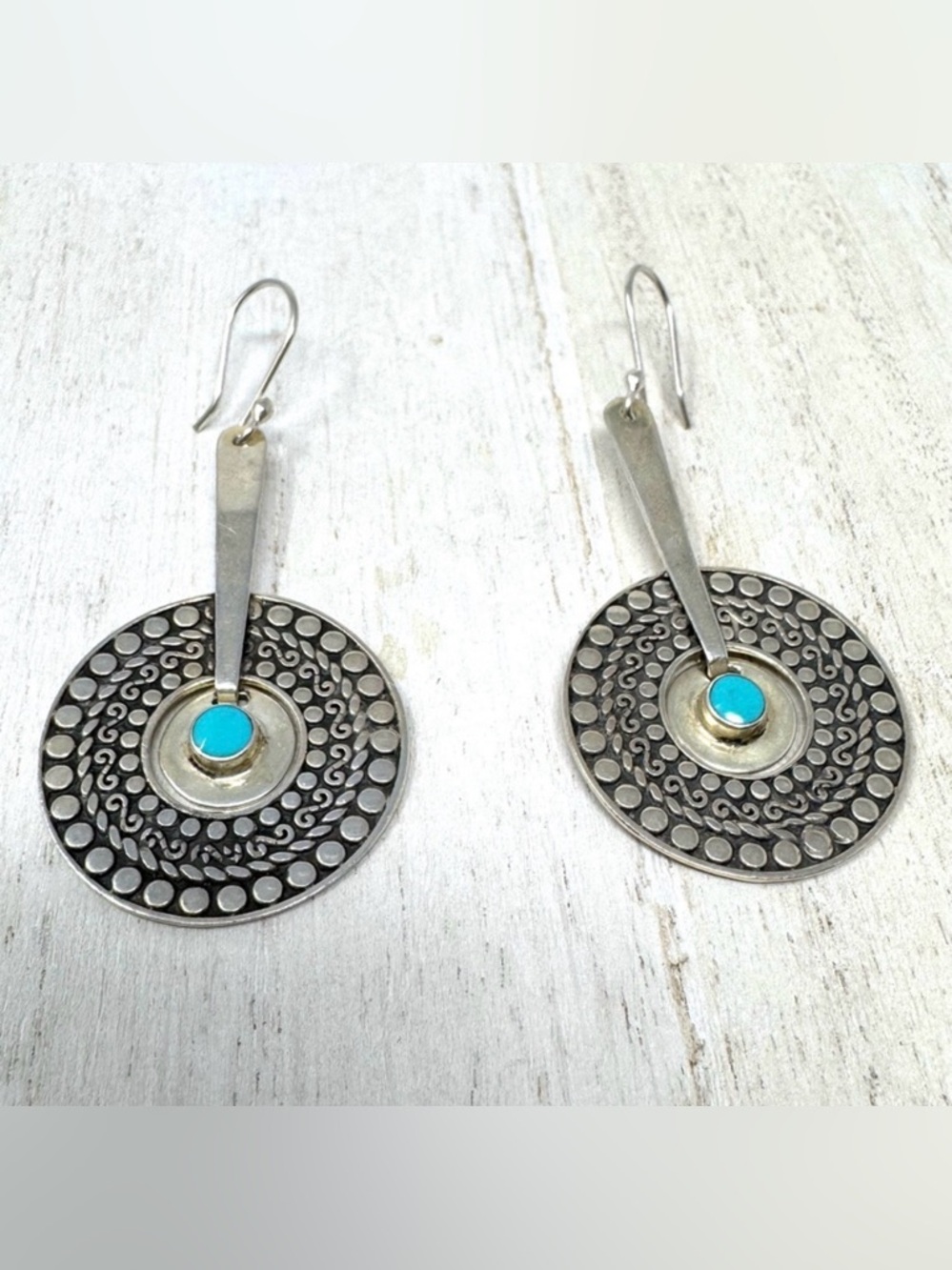 AMPARO Mexico Sterling silver / turquoise earrings